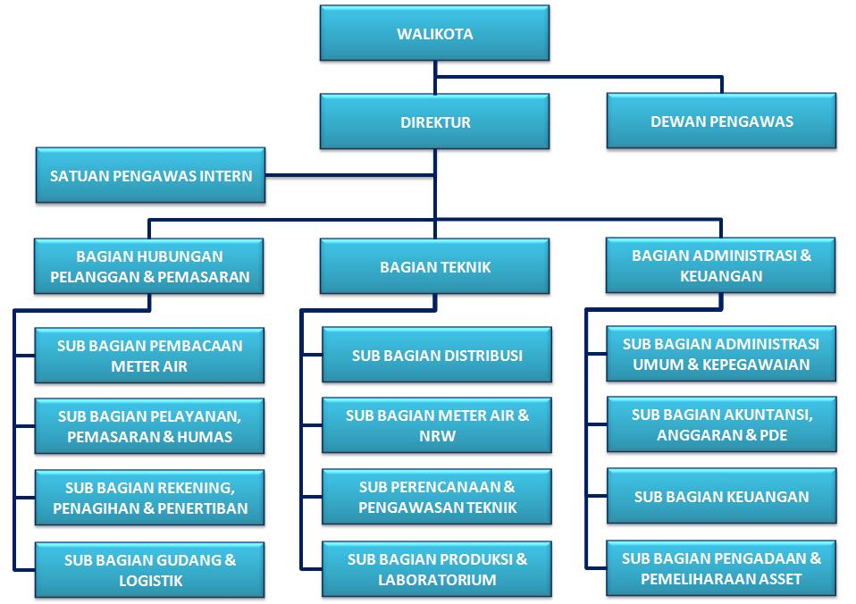 Hasil gambar untuk struktur organisasi perusahaan daerah